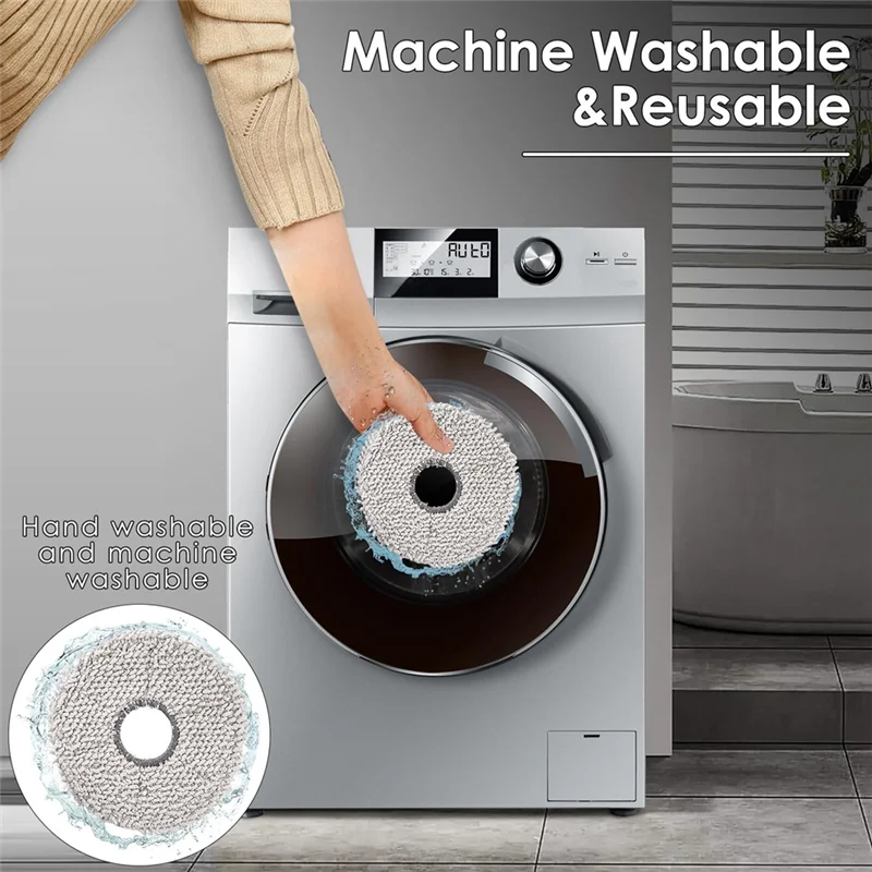 

A24F-8 шт. тряпки для швабры Ecovacs Deebot T30 Pro Omni/T30 Omni/T30S/T30S комбинированный робот-пылесос запасные части