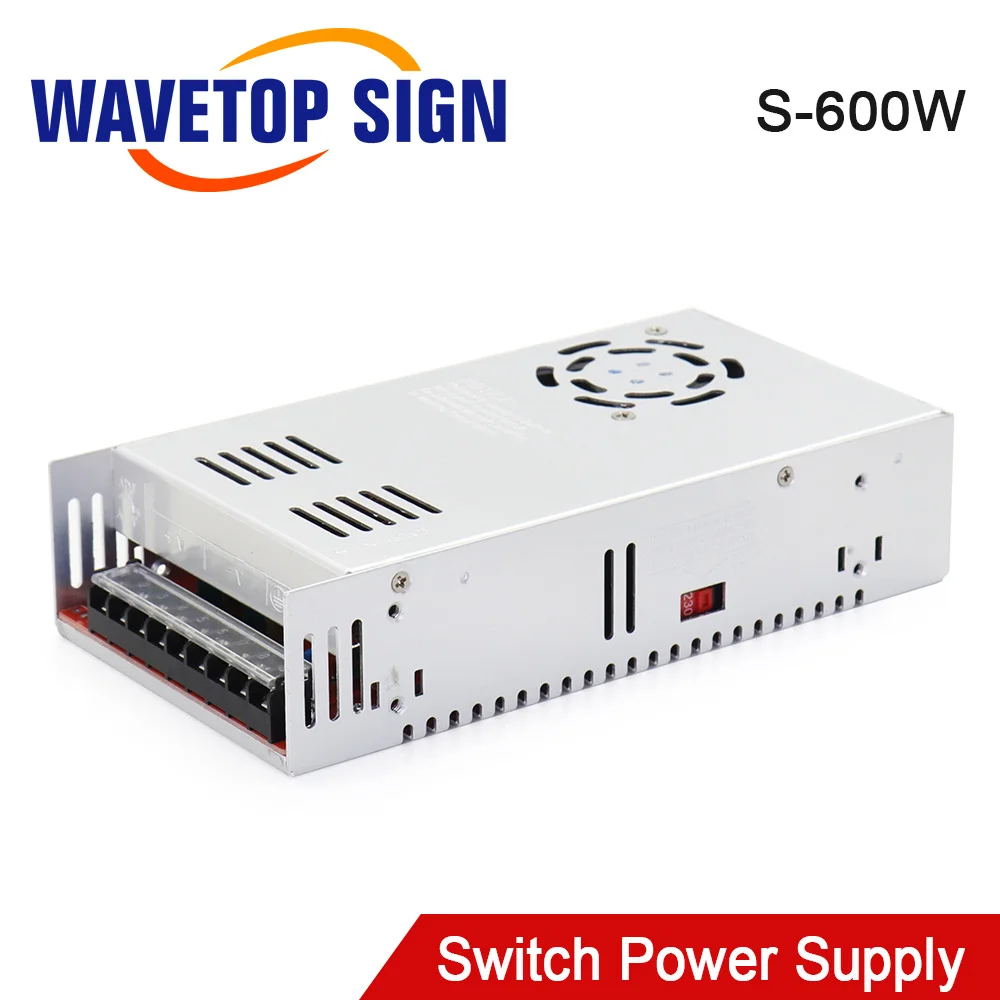 

Импульсный источник питания SignkoRay 600 Вт постоянного тока S-600 Вт 12 В 24 В 36 В 48 В 80 В 110 В 220 В для лазерной машины Co2