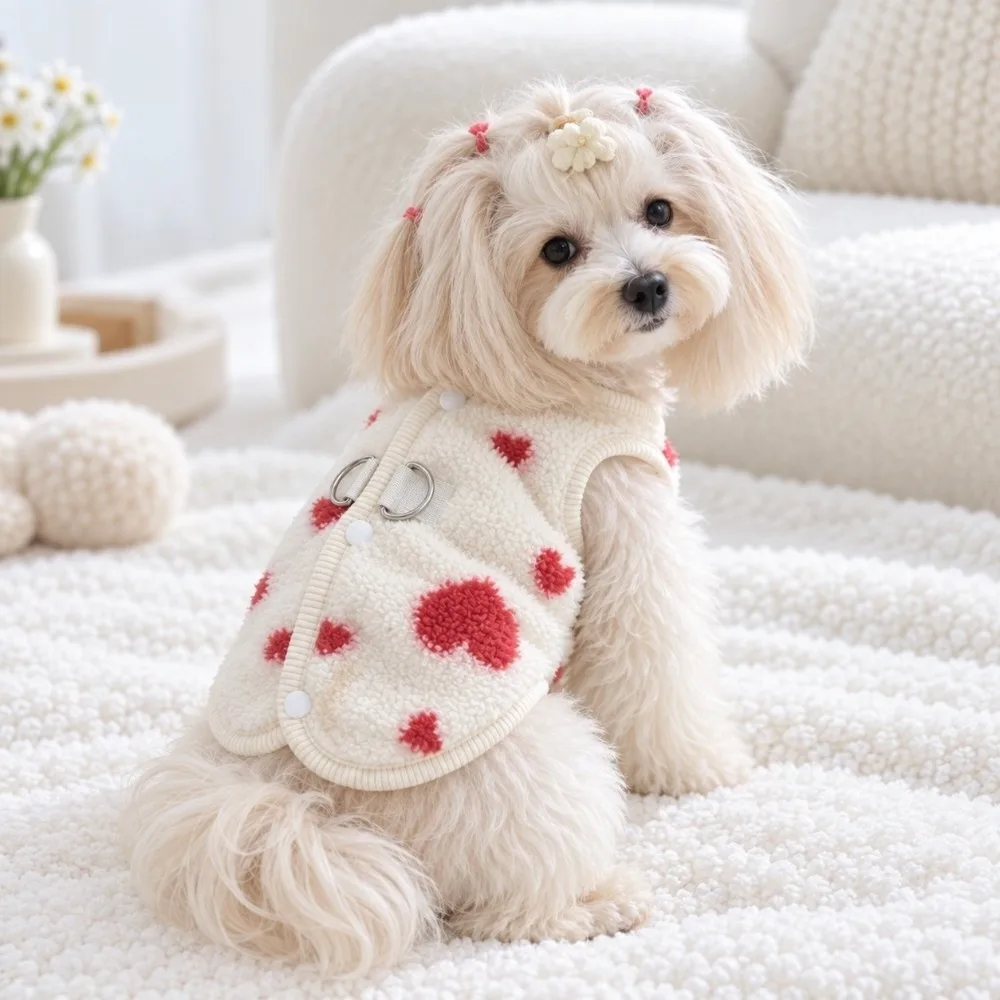 Fashion Winter Dog Warm Clothes Windproof Thickened Dogs Coat Soft Fleece-lined Dog Bodysuit for Small Medium Dog
