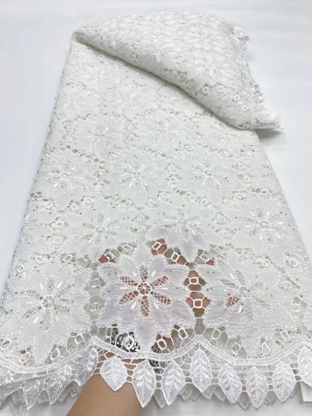 الأفريقي جبر الحبل أقمشة الدانتيل الحجارة عالية الجودة النيجيري للذوبان في الماء أقمشة الدانتيل للنساء فساتين حفلات الزفاف-DP