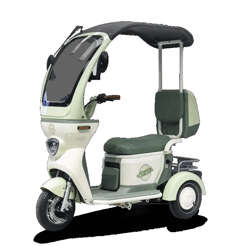 3-Speed 60V 20AH Cargo 3-Wheel Electric Bicycle Tricycle Steel Frame Adult Adult Three Wheel Electric Tricycle