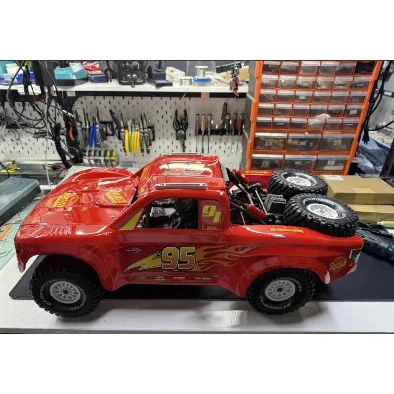 

Red McQueen Thick Painted Body Shell for 1/7 UDR,Compatible with YK4072,Thicker&More Durable,Tickers Included,DIY Installation