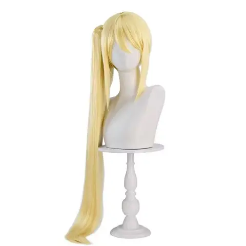Fairy Tail Lucy Cosplay Peruk Syntetisk Lång Rak Peruk Anime Coser Söt Flicka Värmebeständig Fiber Högkvalitativ Peruk Halloween 10 best sales Lucy cosplay Fairy Tail - №1