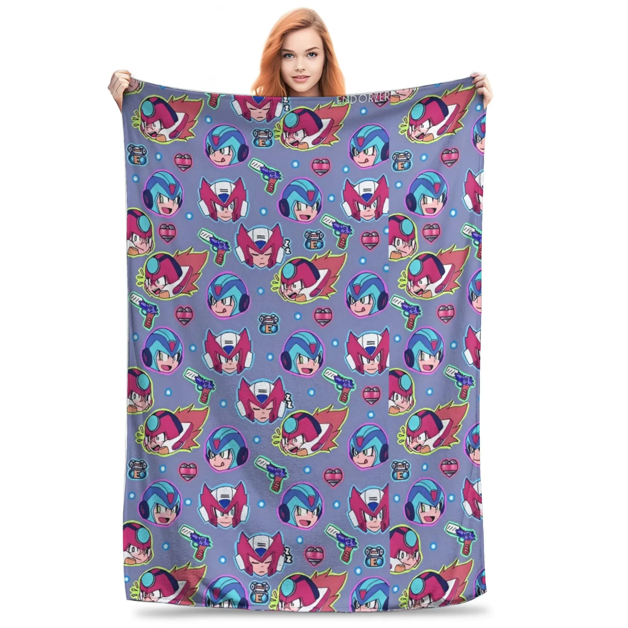 

Mega Robot Man Flannel Blanket Soft Bedding Throws for Kids Adults Perfect for Winter Outdoor Use Novelty Bedspread Sofa Bed Co