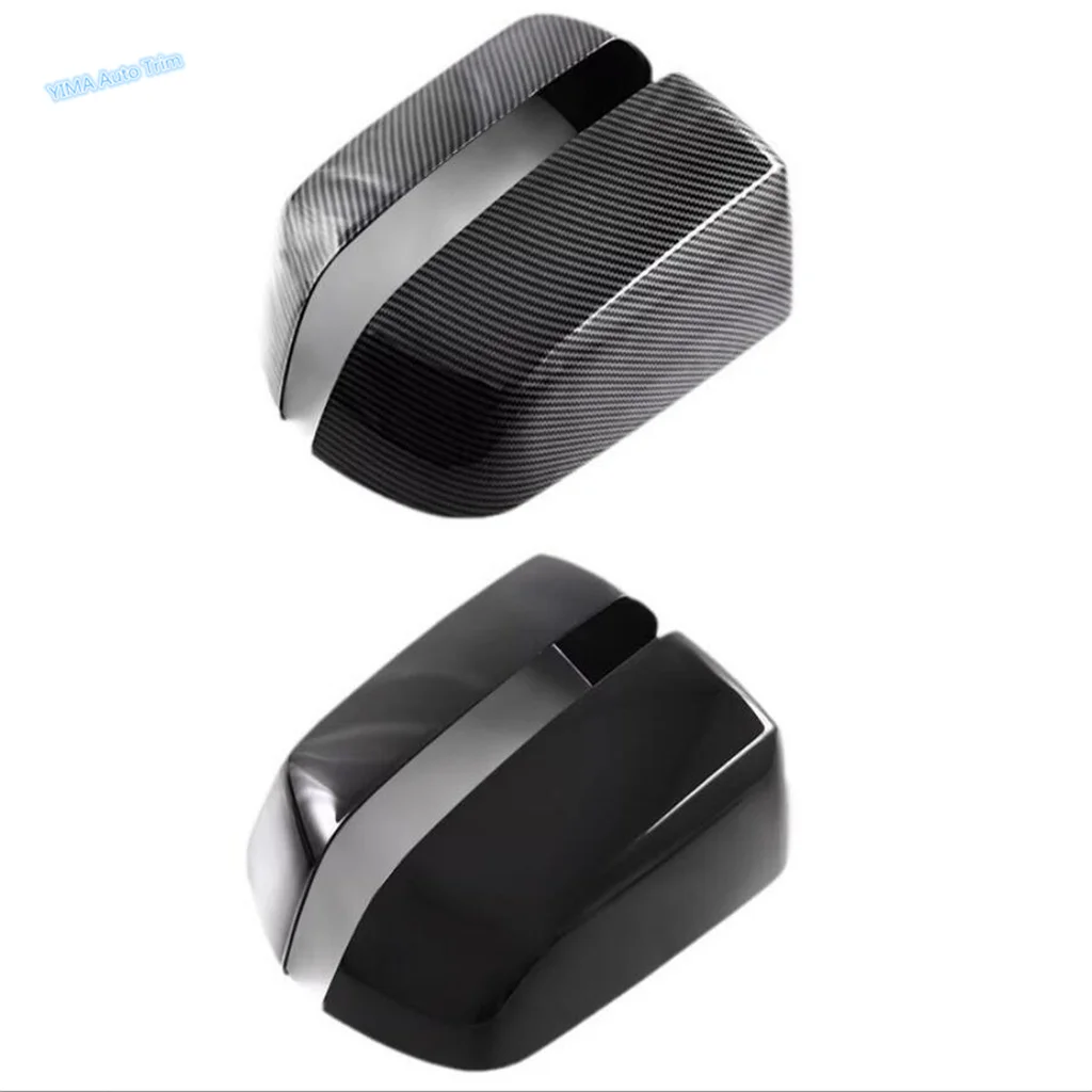 For Ford Ranger 2023 2024 Auto Door Handle Bowl / Rearview Mirror Cap Shell Decor Cover Trim Black / Carbon Exterior Accessories
