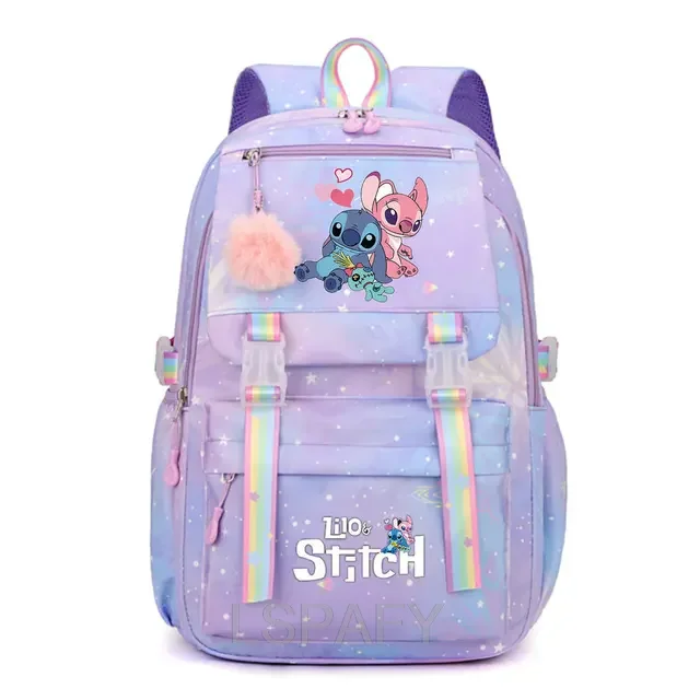 Mochila impermeable de gran capacidad de Lilo y Stitch para la escuela, bolsa de cosplay de Anime Kawaii, bolsa de viaje, regalo para estudiantes y