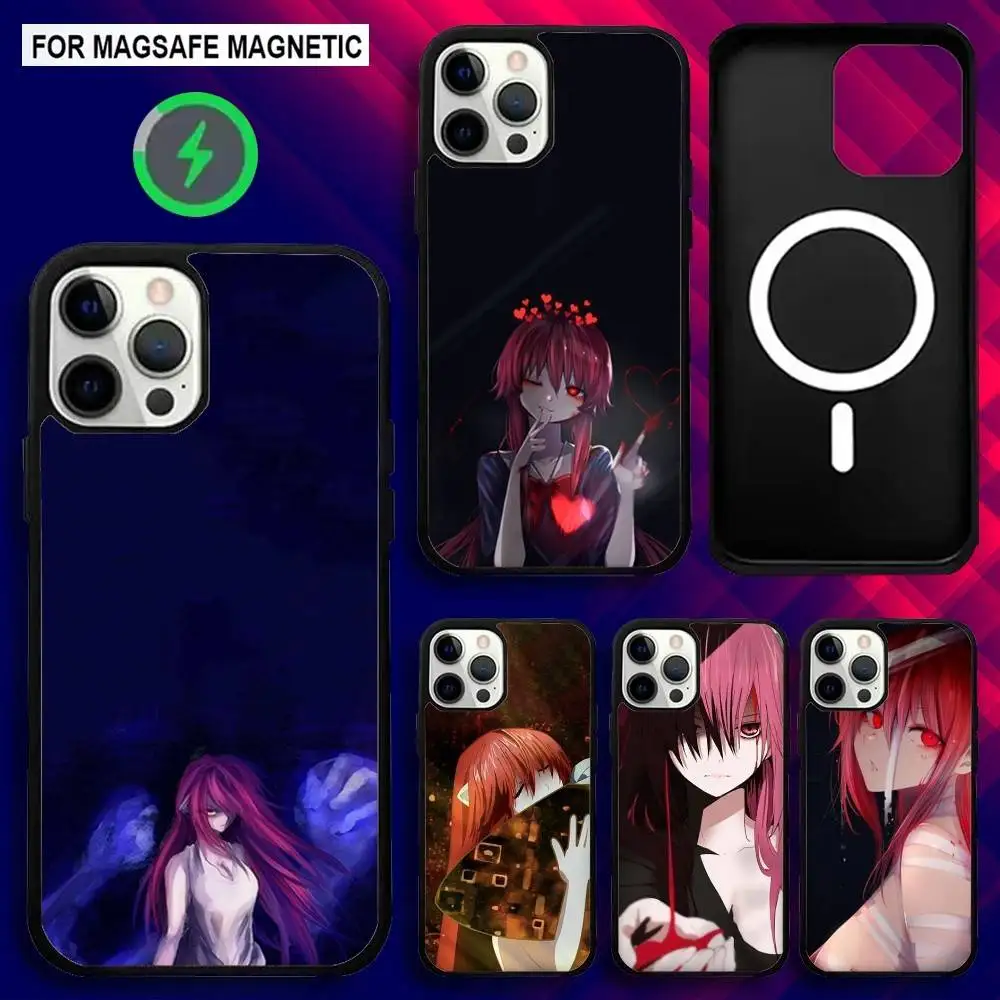 

E-Elfen Comic L-Lied Phone Case For iPhone 16e,16,15,14,13,12,11,Plus,Pro,Max,Mini Magsafe Magnetic Wireless Charging