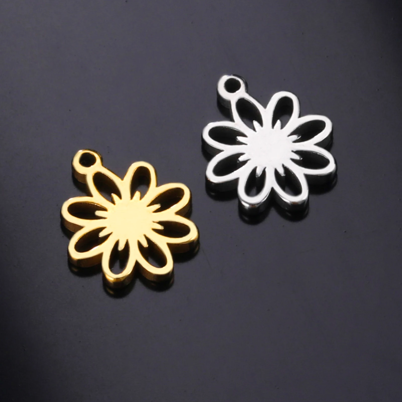 5pcs Stainless Steel Charms for DIY Jewelry Making