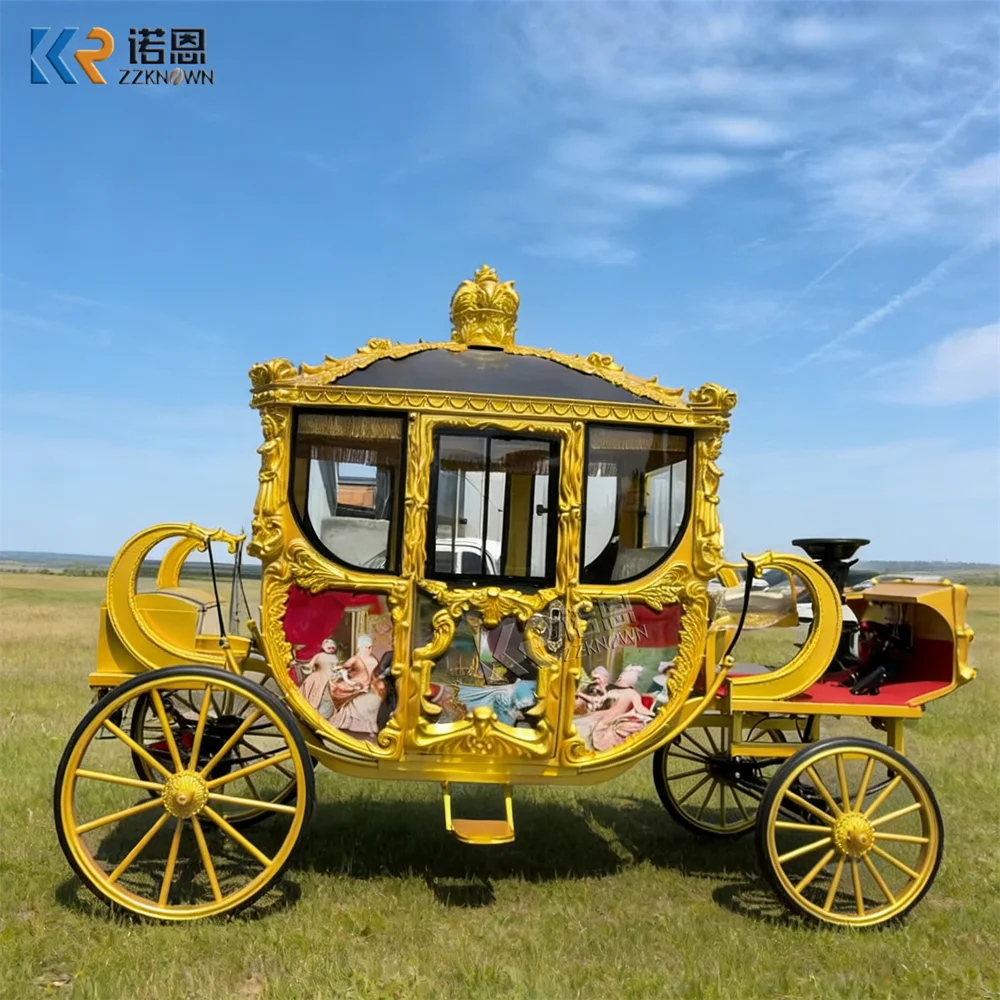 

Vintage European Customizable Royal Carriage Electric Classic Luxury Appearance Royal Carriage For Wedding Ceremony