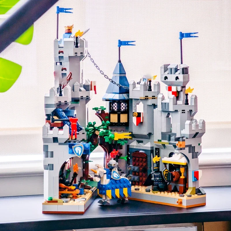 Exquisite Neue Produkt MOC Baustein Modell Ritter Schloss Buch Ecke Technologie Modulare kinder Spielzeug Geschenk DIY Set