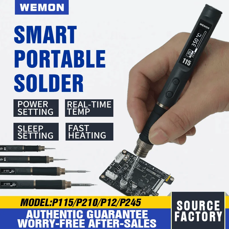 WOMEN Smart Portable Handheld Soldering Pen P210/P245P115/P12 Induction Sleep Auto Standby Real-time Temp Micro-Solder Tool