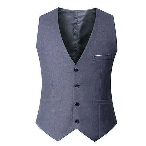 

Slim Fit Men's Vest Fashionable Korean Style Thin No Ironing Business Vest Warmth Inner Wear V Neck Regenerated RPET Fabric