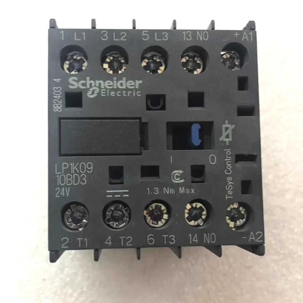 Contactor,  3P, AC-3, lt or eq to 440V, 9A, 1 NO aux, 24VDC coil LP1K0910BD3 LP1-K0910BD3