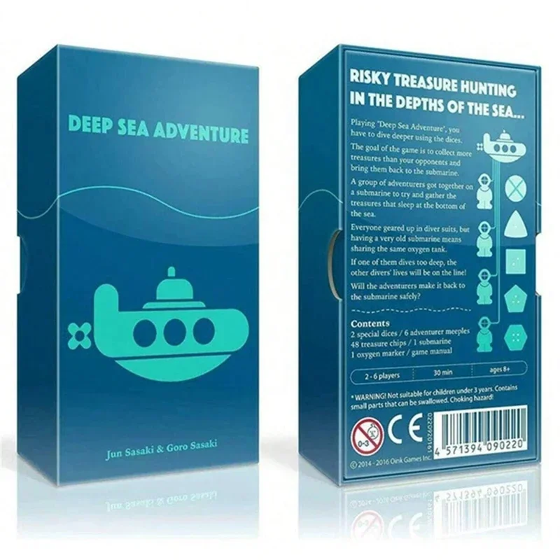 

Последние 1 комплект настольных игр для вечеринок «Deep Sea Adventure», карточная игра для семейных сбора, веселая карточная игра, праздничная настольная игра, интересный подарок