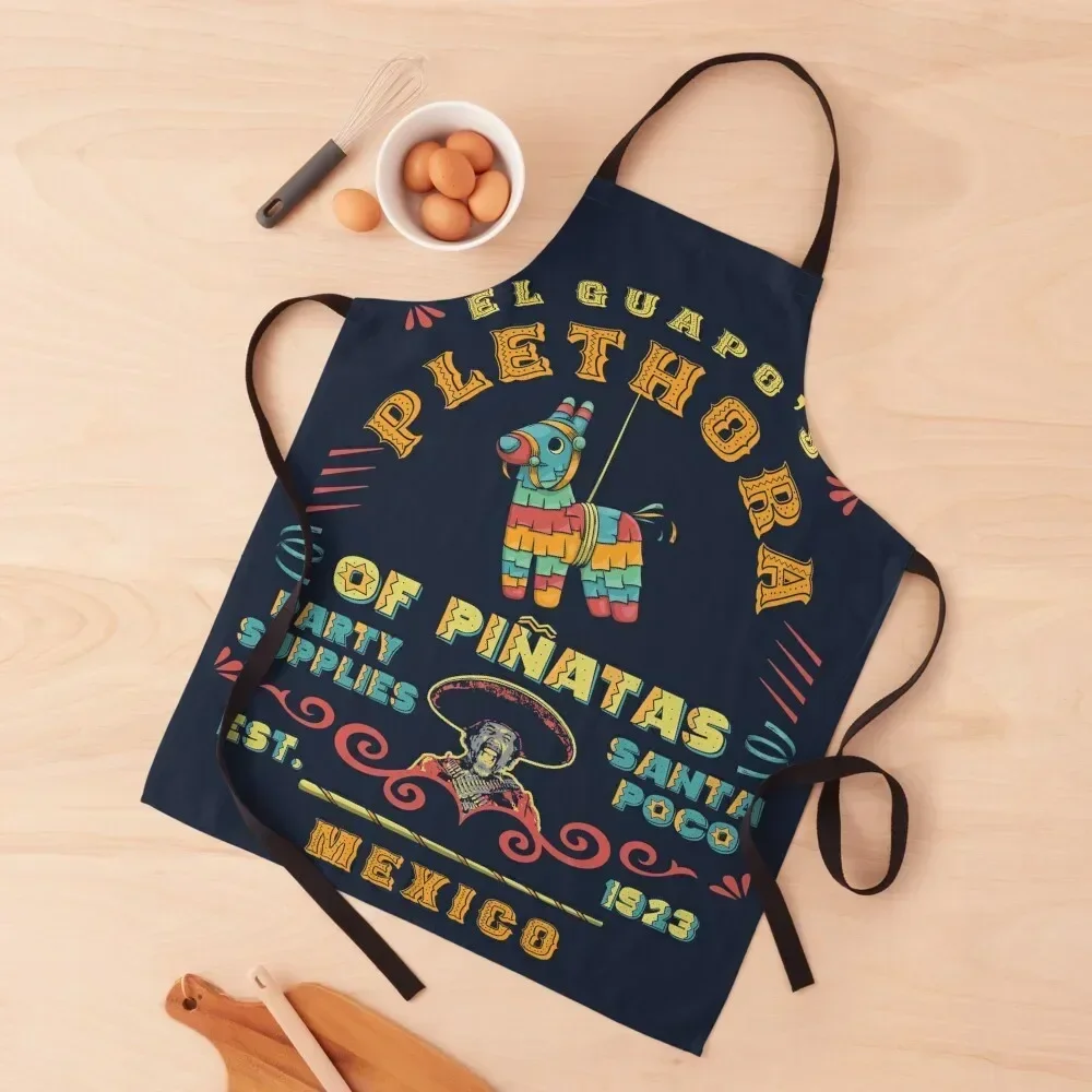 

El Guapo's Plethora Of Piatas Party Supplies Apron Woman Kitchens christmas kitchen Apron