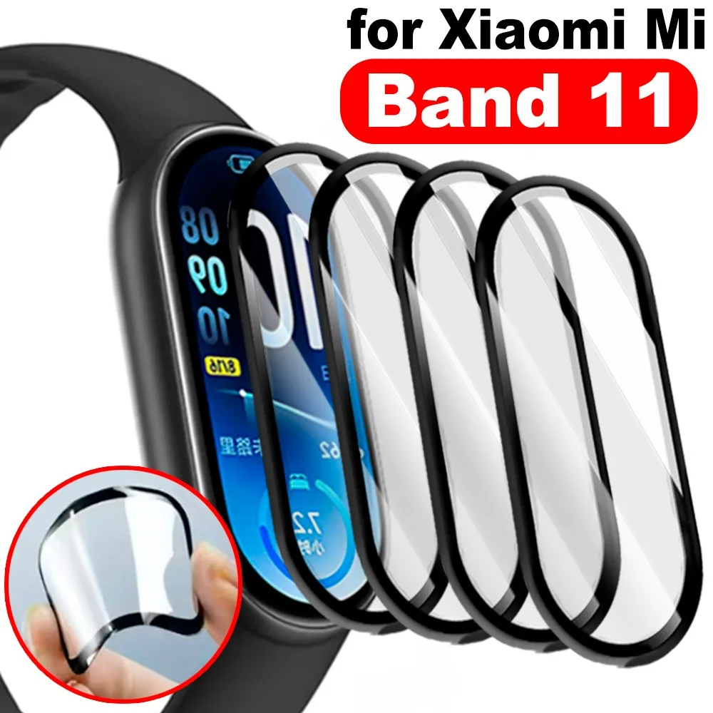 5-1Pcs Watch Screen Protector for Xiaomi Mi Band 11 Ceramic Composite Film Xiaomi Mi Band 11 HD Anti-scratch Soft Film Not Glass