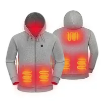 100% cotton far infrared usb battery powered mens hoodie jacket heated sweatshirt