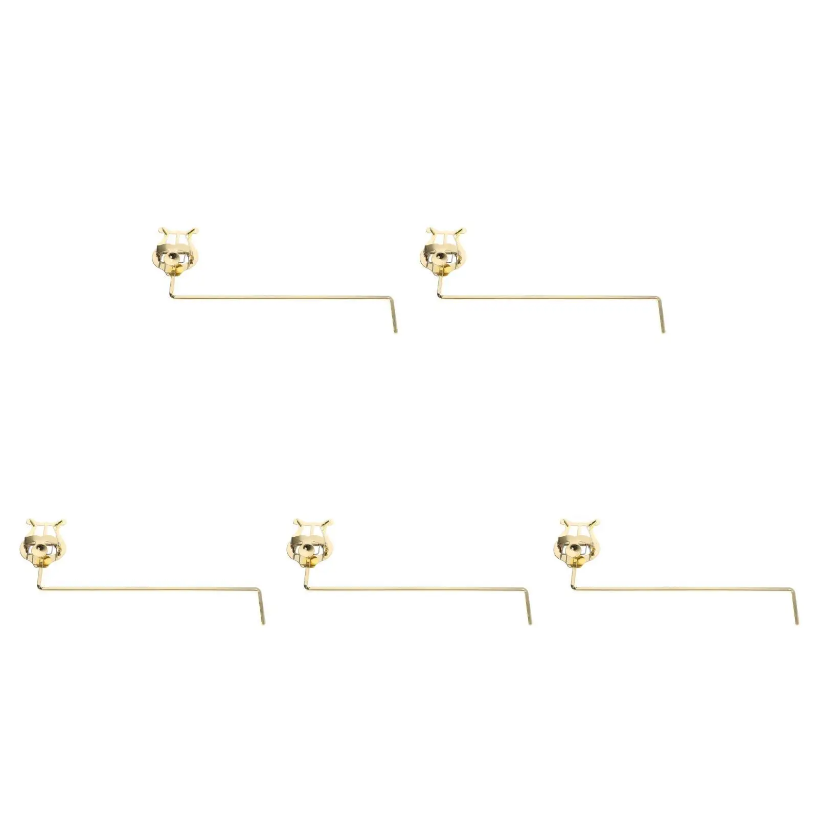 

5pcs 5 PCS Alto Sax Lyre Accessories Clip for Saxophone Clarinet Clamp Mount Music Piano Notation Holder