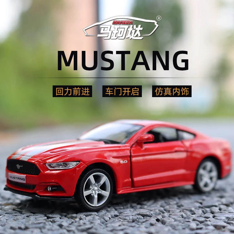 1:36 ford mustang gt liga modelo de carro esportivo diecasts veículos de brinquedo de metal modelo de carro alta simulação brinquedos para crianças coleção de presente