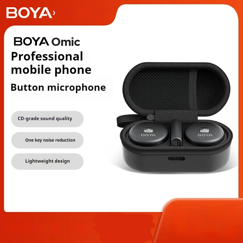 BOYA Omic Wireless Lavalier Microphone Lightweight And Long Range For Live Recording Interview Vlog Customized Microphone