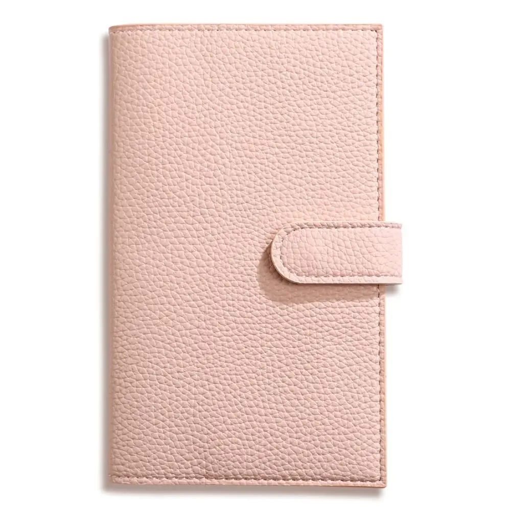 Simple Litchi Leather Portable Notebook Exquisite Paper Subject Notebook Thickened Mini Business Meeting Record Book Student