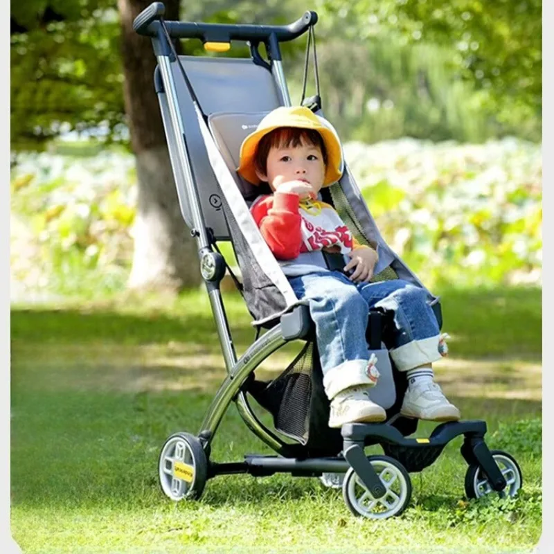 

Portable Baby Stroller - One-Hand Fold & Reclining Seat, Ultra Lightweight for Airplane Travel