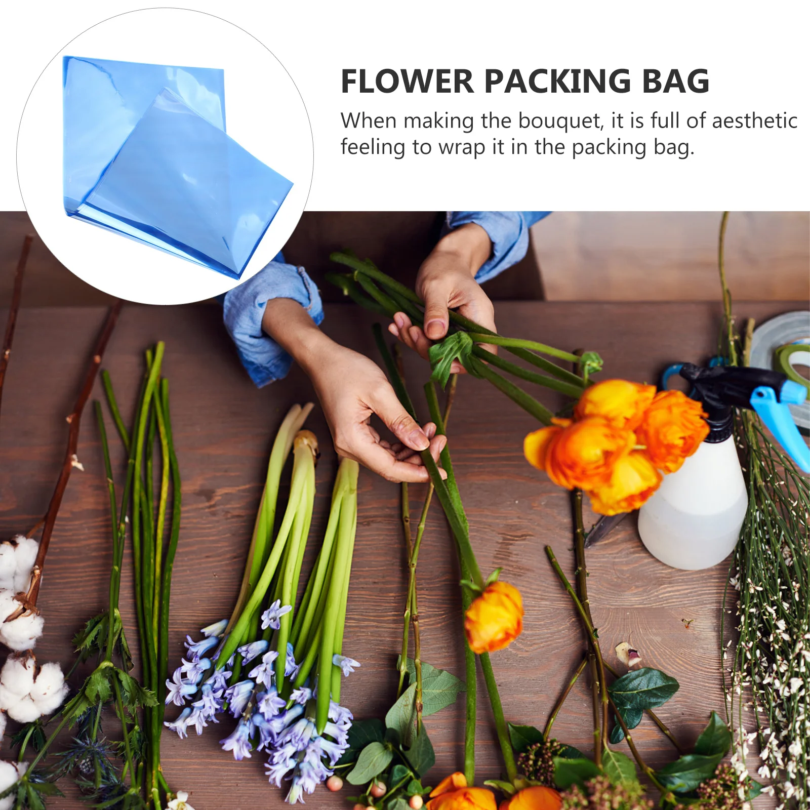 15 hojas de papel de regalo de flores frescas, envoltura de celofán Opp colorida para ramo, caja de regalo, suministros de embalaje decorativos