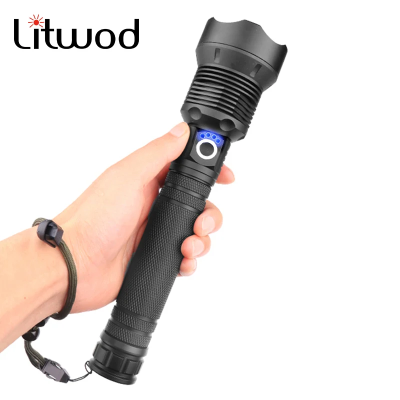 

1000,000LM XHP160 The most Brightest Led Flashlight Zoomable Usb Chargeable Torch Light Lantern for Camping