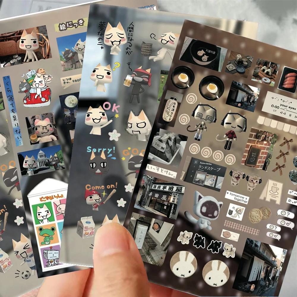 8 Stück Cartoon Doro Katze Niedliche Aufkleber Inoue Toro Sticker für Gepäck, Koffer, Skateboard, Handy, Tagebuch, Graffiti-Aufkleber Geschenk Spielzeug – Detail 5