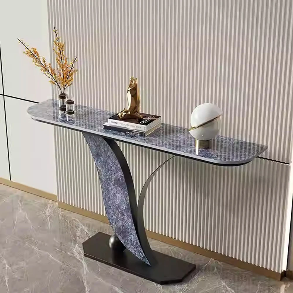 

Hallway Midcentry Console Table Nordic Metal Lobby Modern Console Tables Luxury Entrance Consolle Ingresso Living Room Furniture