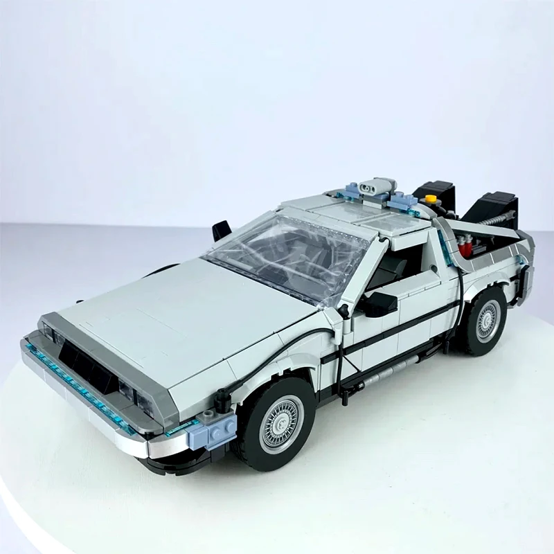 2025 Nuovo 1872 Pz Ritorno al futuro Macchina del tempo Blocchi di costruzione Mattoni per auto tecniche Costruire giocattoli di compleanno Regali per bambini Ragazzi
