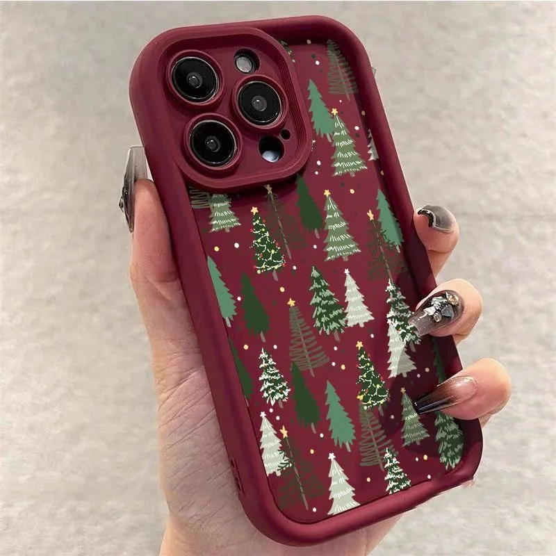 شجرة عيد الميلاد السنة الجديدة نمط سيليكون قضية الهاتف ل Xiaomi Redmi 15 15C 14C 13C 12C 10C A5 نوت 14 13 12 برو زائد 11 12S 11S #2