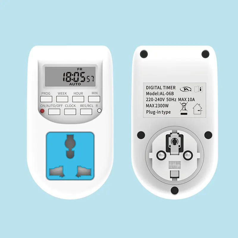German Multi-purpose Socket, Timer Time Switch, Socket With Protector AL-06B