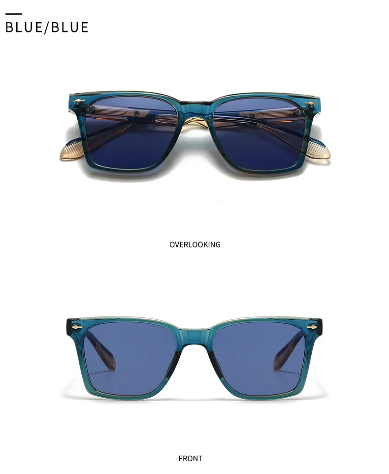 2025 quadratische Sonnenbrille Frauen Trendy Vintage Sonnenbrille Männer Luxus Mode Gläser Dropshipping Gafas De Sol Hombre Sonnenbrille – Detail 19