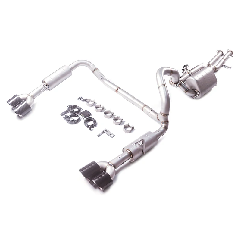 

Suitable for Toyota Land Cruiser Prado 3.5L 4.0L 304 stainless steel Catback with valve exhaust system