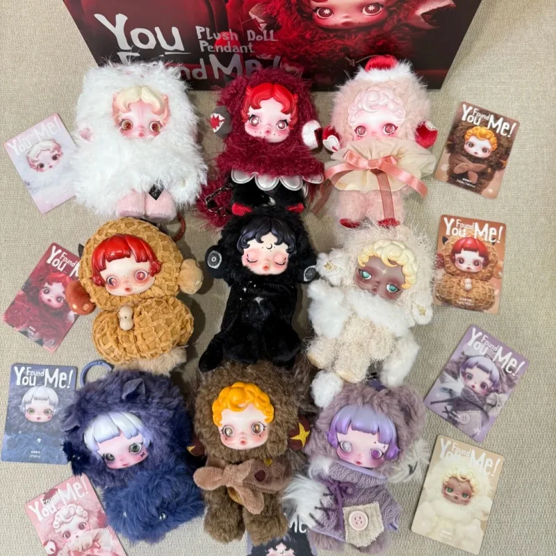 

Плюшевая кукла-подвеска Pop Mart Skullpanda из серии You Found Me, коллекционная игрушка-сюрприз в закрытой упаковке, идеальный подарок на день рождения