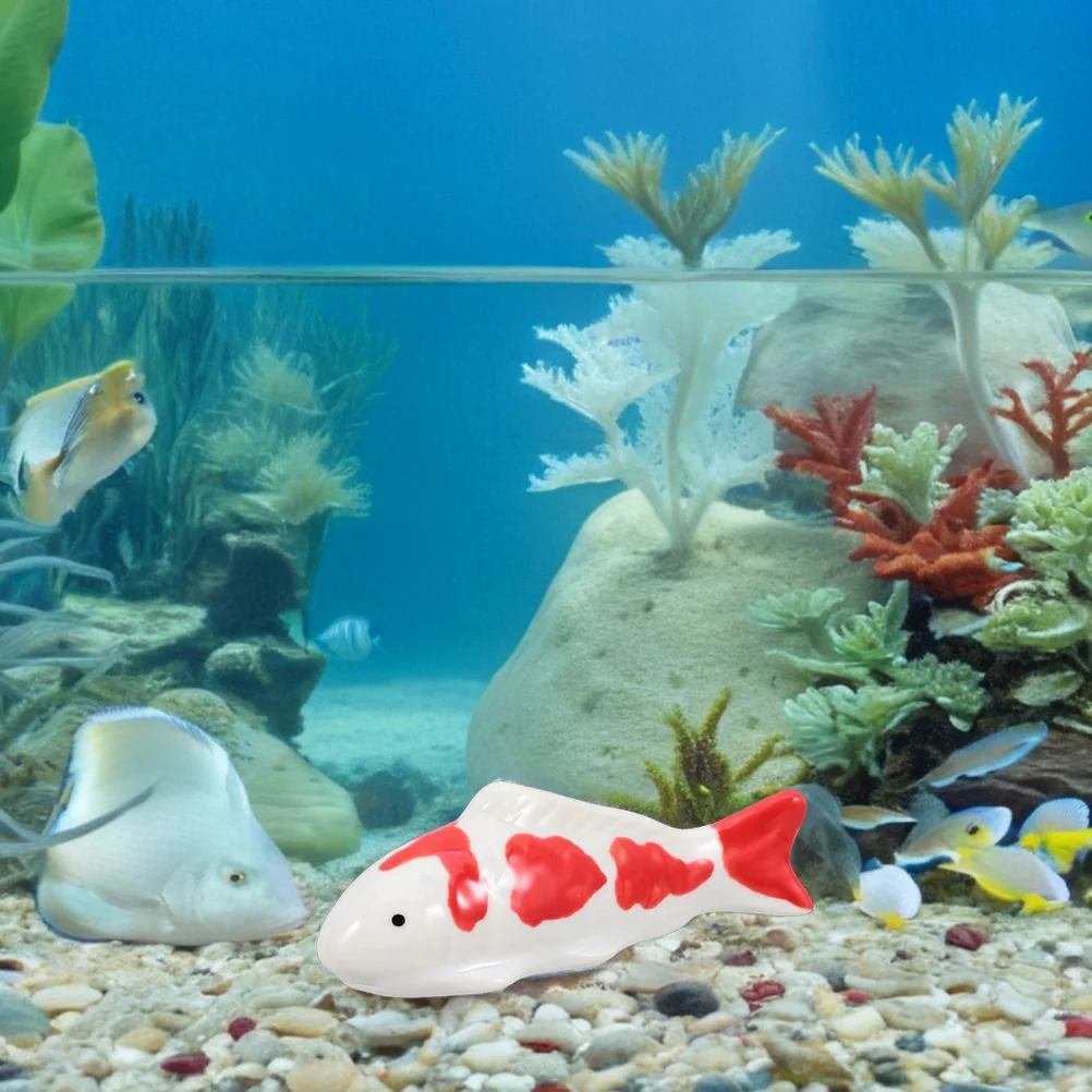 

2Pcs Floating Fish Ornaments Lifelike Versatile Sculptures for Bathtub Garden Pond Floating Aquarium Decoration Outdoor Decor