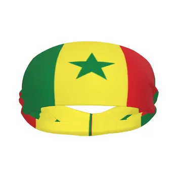Sport Stirnband Tragbare Haar Band Republik Senegal Haar Wrap Brace Radfahren Laufen Ausübung Schweißband