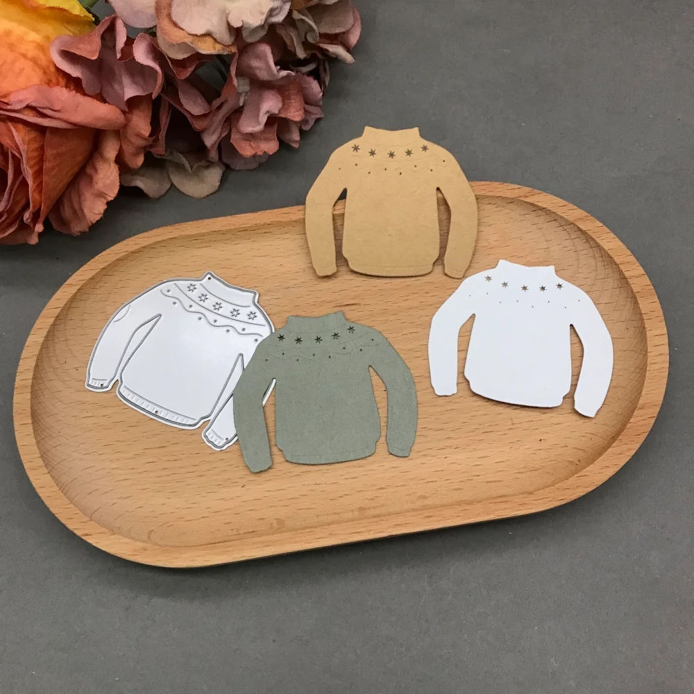 

Two Sweaters Metal Cutting Dies Stencils For DIY Scrapbooking Decorative Embossing Handcraft Die CutsTemplate