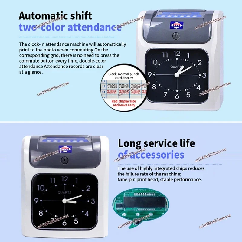 

S960P Attendance Time Recorder Desktop Automatic Card Punch Machine time recorder machine punch card attendance machine