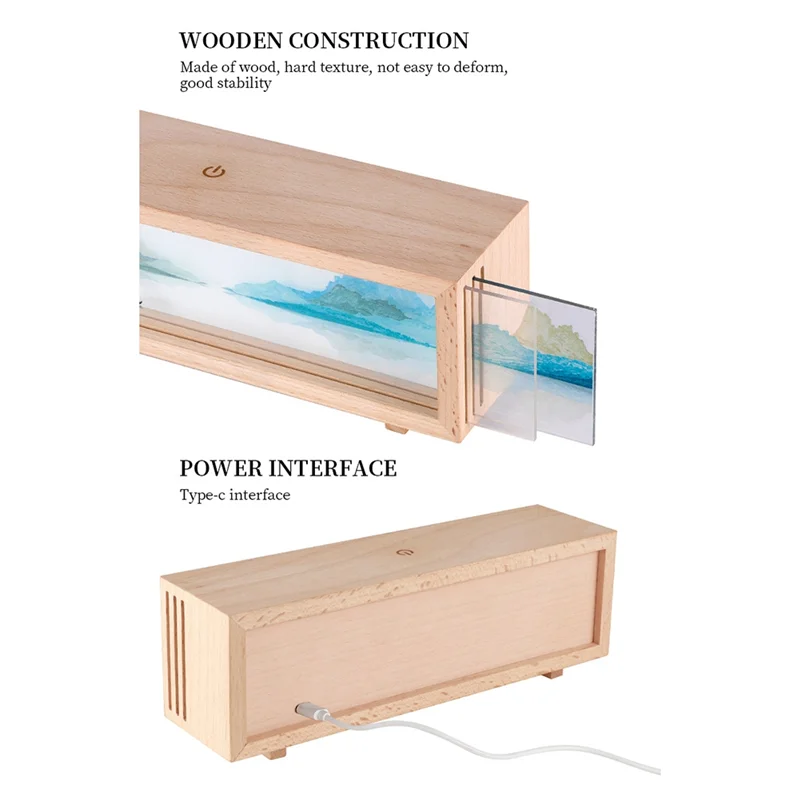 

CYCLI-USB Прикроватный ночник со светодиодной подсветкой, ручная роспись, декоративное украшение для рабочего стола B