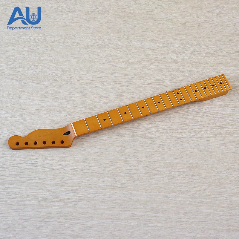 22 Frets TL Neck DIY Electric Guitar Neck 6 Strings Yellow Matte Maple Guitar Handle Modified Guitar Accessories