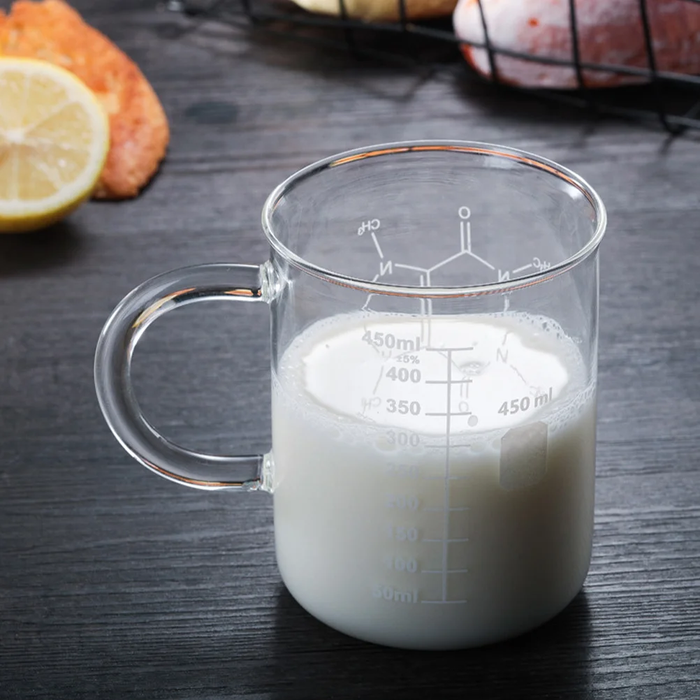 

Clear Glass Coffee Measuring Cup Graduated Scale Precision Markings Heat Resistant for Professional Coffee Brewing