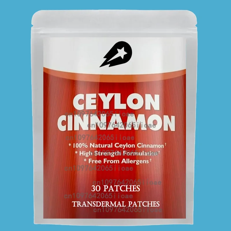 

30 Patches Ceylon Cinnamon Transdermal Patches Joints, Antioxidant Support