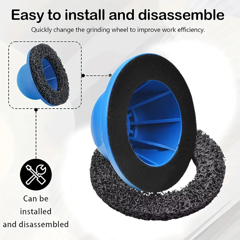 أداة طحن العجلات 150 مم، أداة تنظيف أقراص الفرامل، قضيب توصيل 1/2 بوصة، لطحن الصفائح المعدنية للسيارات، إزالة الصدأ، إزالة الطلاء، التلميع، إزالة النتوءات
