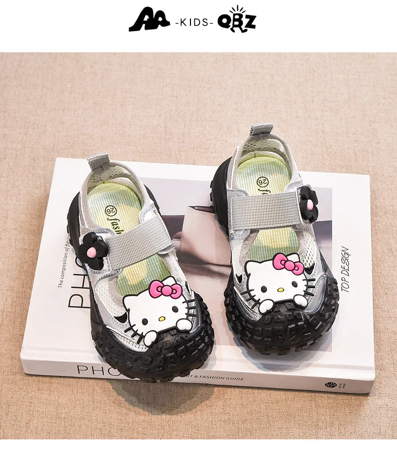 

Sanrio Hello Kitty sandals Princess shoes little girl summer be non-slip Soft bottom comfortable legal copy let in air kawalii