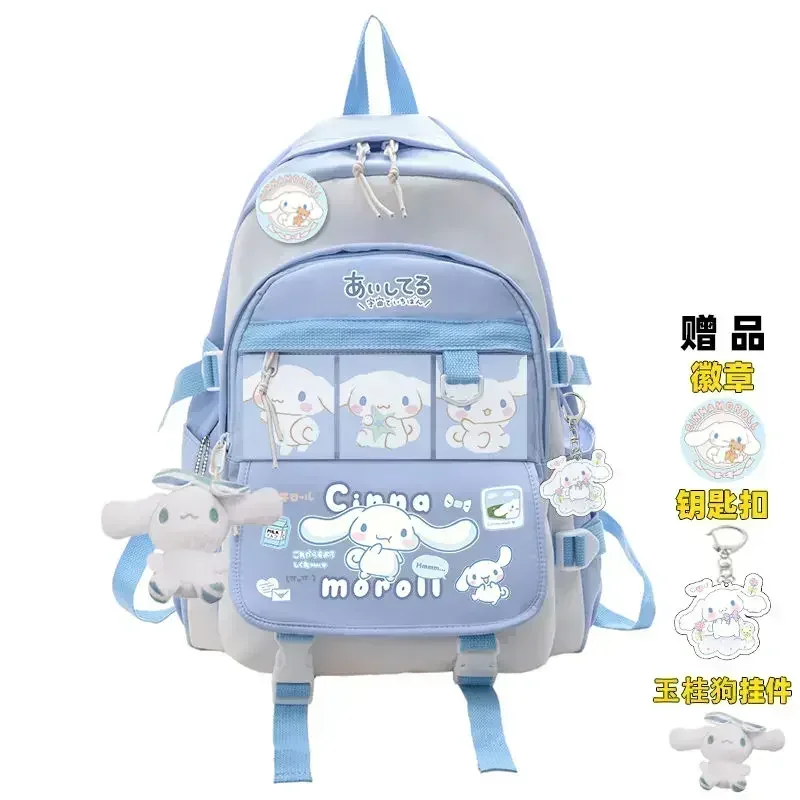 Mochila escolar de Hello Kitty Sanrio para estudiantes, bolsa impermeable para padres e hijos, versión coreana kawaii para niños