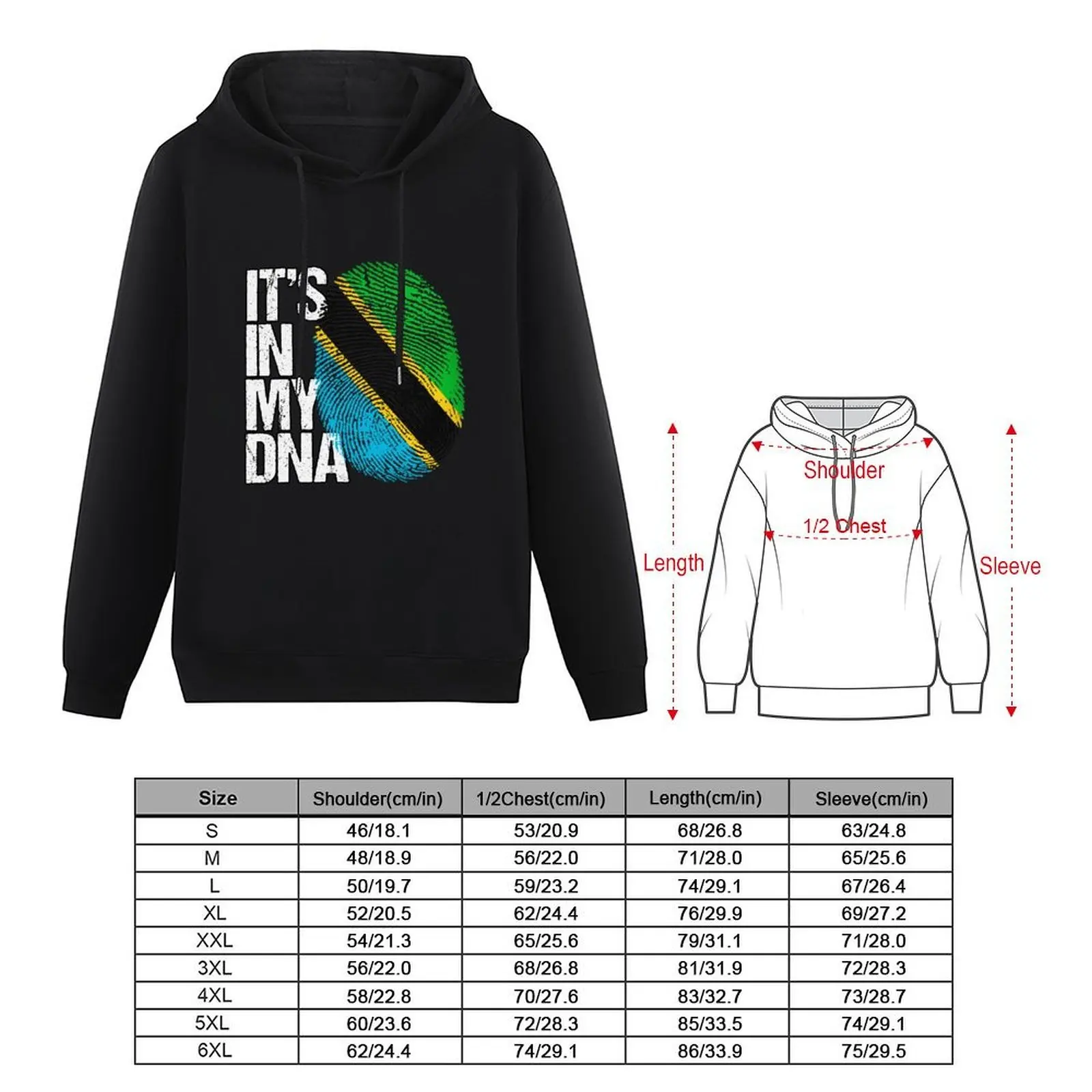 Tanzania Its In My DNA ,Tanzania dna , Tanzania gift, Tanzania womens, mens, funny gifts, roots, flag, proud, pride Hoodie