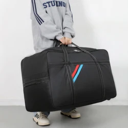Large Capacity Trolley Bags with Wheels Foldable Luggage Wheeled Bag Travel Suitcase Waterproof Handbag Weekend Rolling Luggage