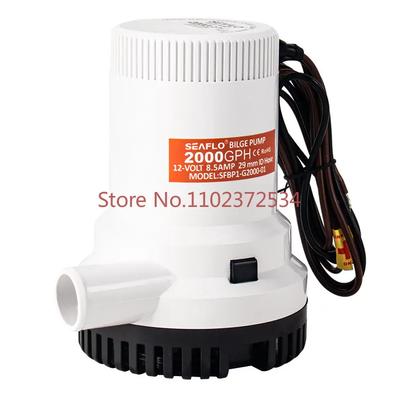 

SEAFLO Yacht High Flow Bilge Pump 24V DC Submersible Pump Bilge Drainage Pump Small 12V Pumping Pump